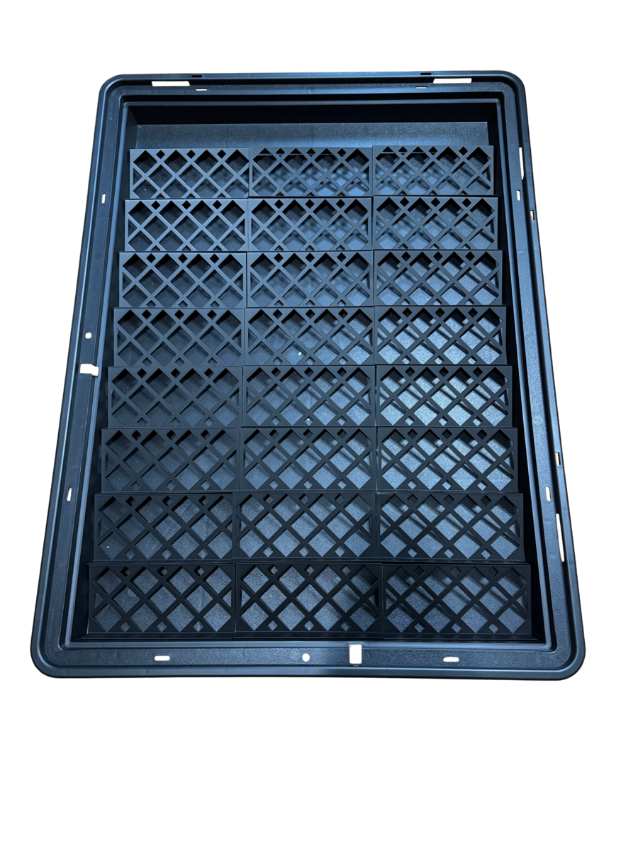 22x34" Display case setup